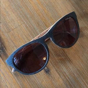 O’Neill brown wooden sunglasses
